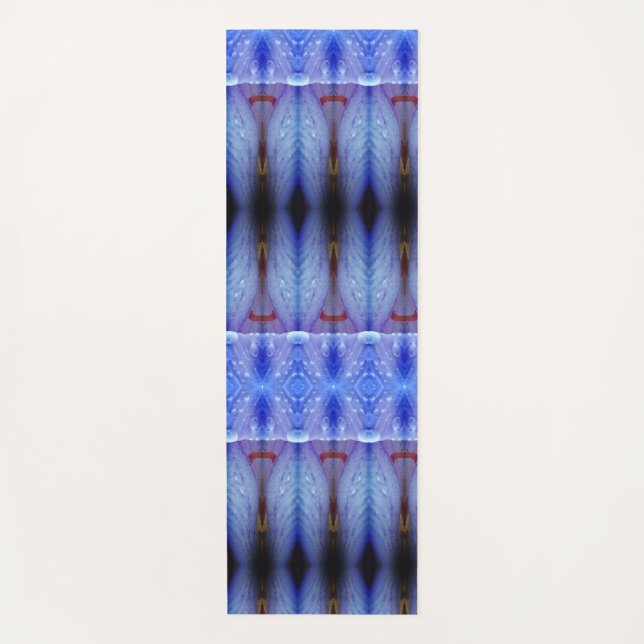 Lavender Art Deco Recoleta Ikat Yogamatte (Vorderseite)