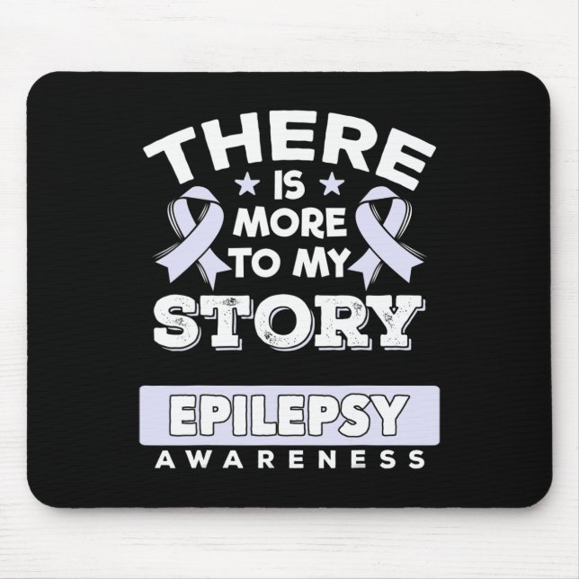 Lavender Awareness Ribbon Gift For Epilepsy Patien Mousepad (Vorne)