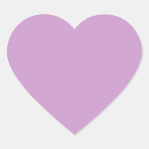 Lavender Background Color CC99CC Heart Sticker