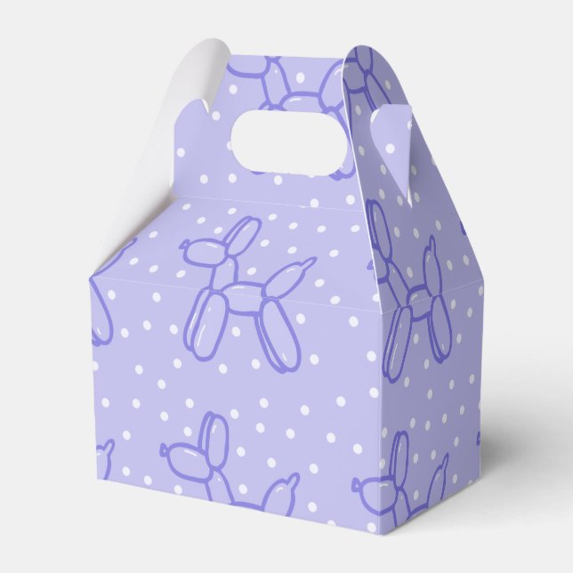 Lavender Balloon Dog Fevor Boxes Geschenkschachtel (Vorderseite)