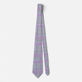 Lavender Barefoot Plaid  Krawatte