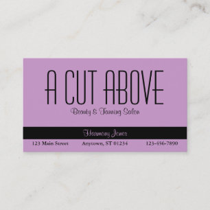 Lavender Beauty Salon Business Card Visitenkarte