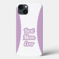 Lavender Best Mom Ever iPhone-Hülle