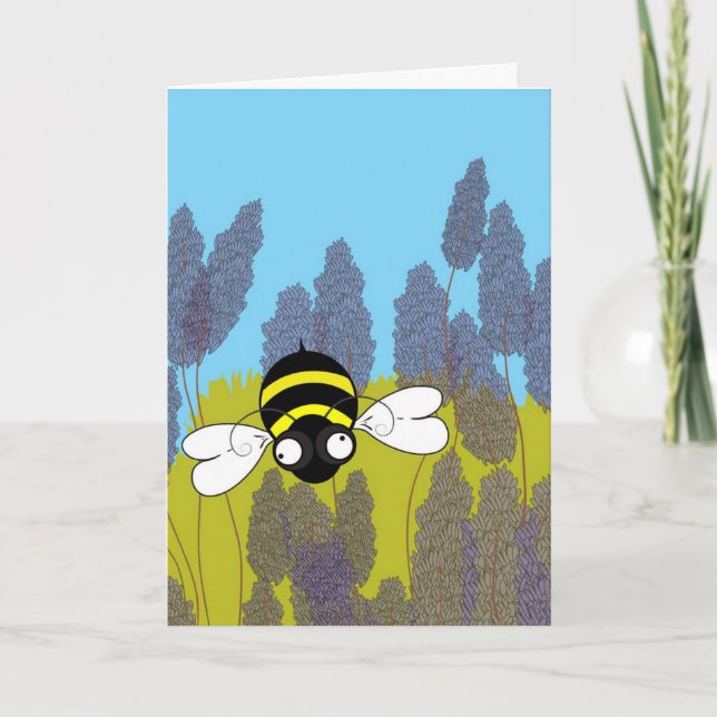Lavender Birthday Card Karte (Vorderseite)