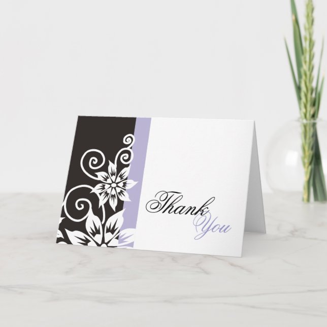Lavender & Black Unique Vielen Dank, Karten (Vorderseite)
