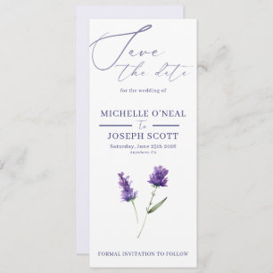 Lavender Bliss Elegante Hochzeit im Wasserfarbenbe Save The Date