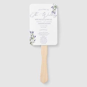 Lavender Bliss Elegantes Aquarellprogramm Fächer