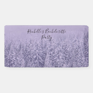 Lavender Bliss Wedding Bachelorette Banner