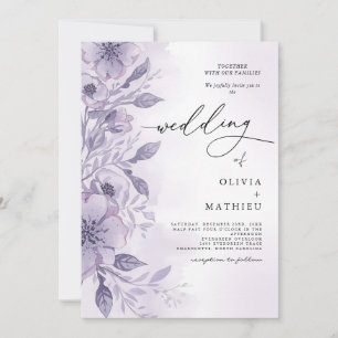 Lavender Bloom Blüh Wedding Einladung