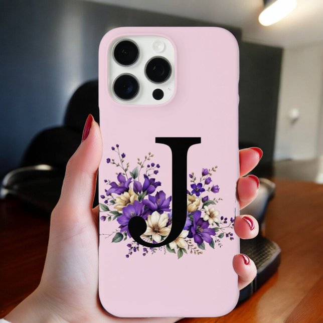 Lavender Bloom: Mit Monogramm erste "J" Case-Mate iPhone Hülle (Von Creator hochgeladen)