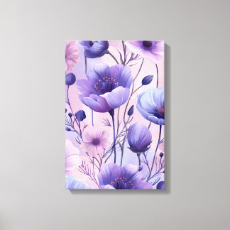Lavender Bloom: Purple Haze Anemones Print Leinwanddruck