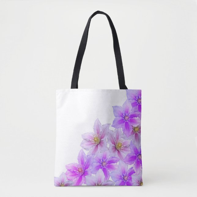 Lavender Bloom Tote Bag - Soft Florals für Everyda (Vorderseite)