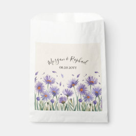 Lavender Bloom Wasserfarbe Wildblume Hochzeit Geschenktütchen