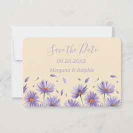 Lavender Bloom Wildblumen Hochzeit Save The Date