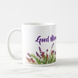 Lavender Bloral Good Morning Sunshine Custom Kaffeetasse