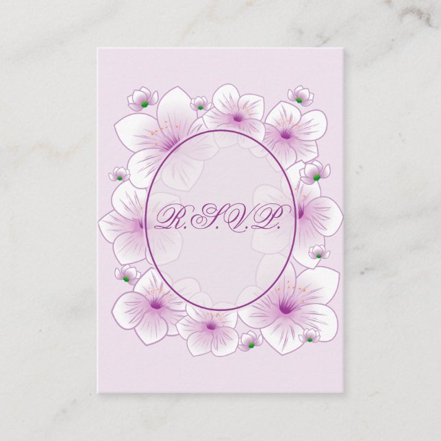 Lavender Blossom Blume Romantische UAWG Minicard Begleitkarte (Vorderseite)