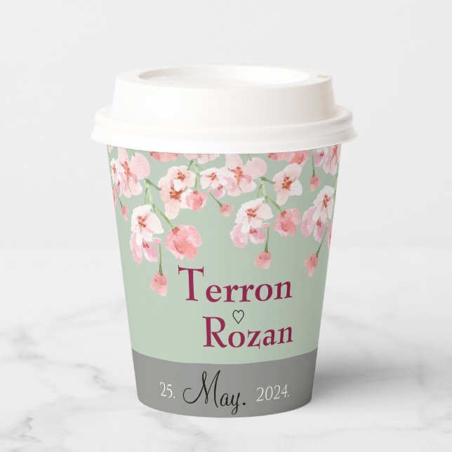 Lavender Blossom Pappbecher (Vorderseite)