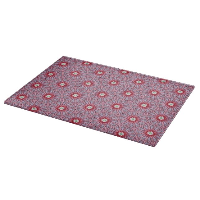 Lavender Blossom Tile Pattern Schneidebrett (Ecke)