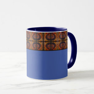 Lavender Blue Accent Ethiopian Art Tasse