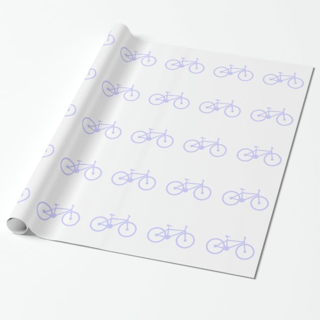 Lavender Blue Bicycle Geschenkpapier (Ungerollt)
