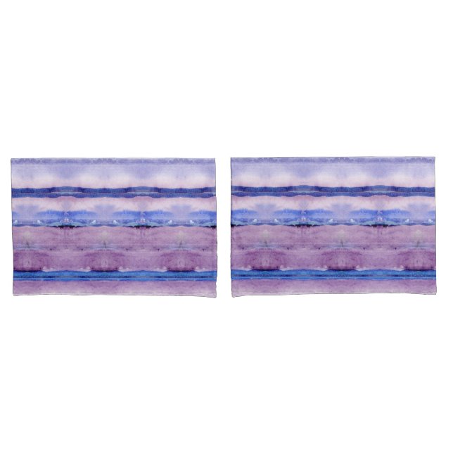 Lavender Blue Geode Inspiriert Tribal Blanket Art Kissenbezug (Vorderseite-Set)