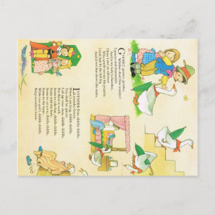 Lavender Blue Kinderzimmer Rhyme Postkarte
