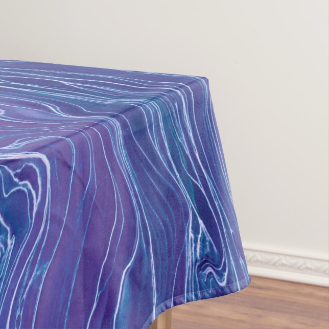 Lavender Blue Lace Marmor Akrylabstraktion Tischdecke (Beispiel)