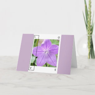 LAVENDER BLUE LOVE - GREETING CARD KARTE