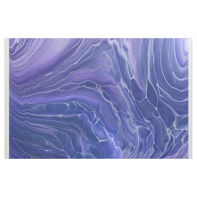 Lavender Blue Marble Acrylic Abstrakt Stoff (Yard (91,4 cm))