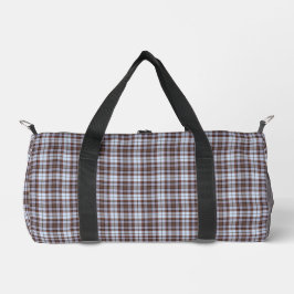 Lavender Blue Plaid Tartan Retro Color Duffle Bag