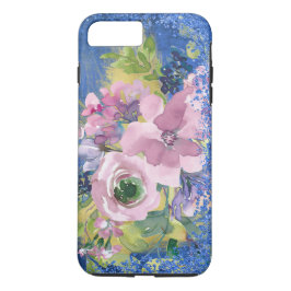 Lavender Blues Watercolor Glitzer Case-Mate iPhone Hülle