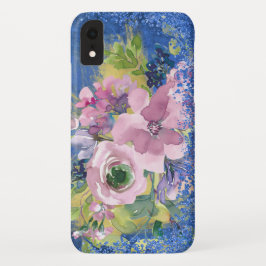 Lavender Blues Watercolor Glitzer Case-Mate iPhone Hülle