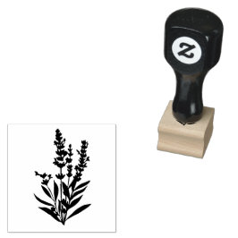 Lavender Blume Hochzeit Gummistempel