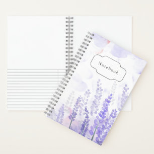 Lavender Blume Notebook - Floral Digital Art Notizbuch