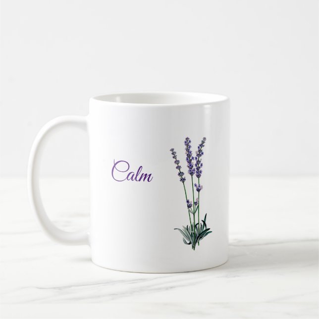 Lavender Blume Ruhe Tasse (Links)
