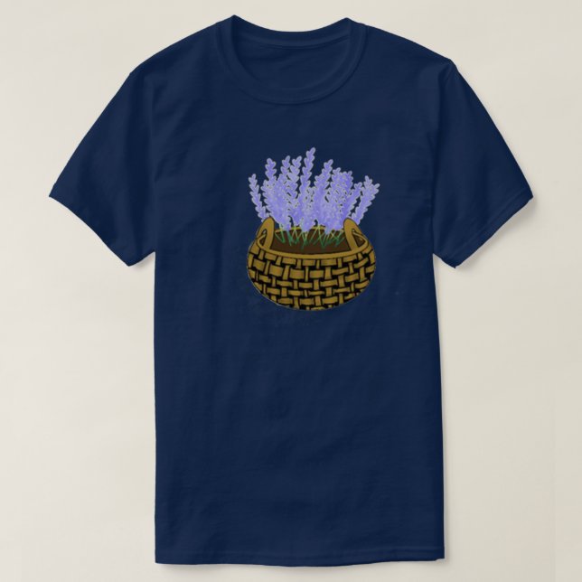 Lavender Blume T-Shirt (Design vorne)