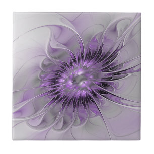 Lavender Blume Traumhaft Modernes Abstraktes Frakt Fliese