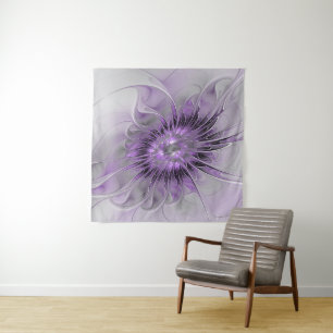 Lavender Blume Traumhaft Modernes Abstraktes Frakt Wandteppich