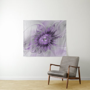Lavender Blume Traumhaft Modernes Abstraktes Frakt Wandteppich