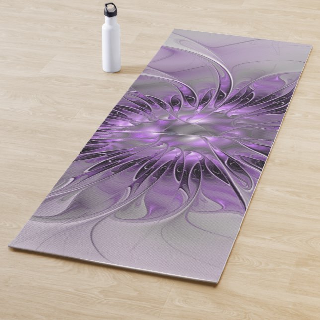 Lavender Blume Traumhaft Modernes Abstraktes Frakt Yogamatte (Beispiel)