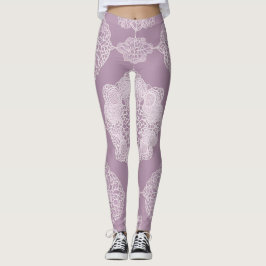 Lavender Blush AI Art Leggings