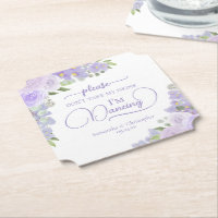 Lavender Boho Floral Nimm meine Trinkehe nicht.