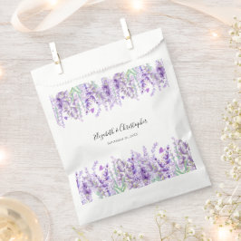 Lavender Botanical Floral Lila Green Wedding Geschenktütchen