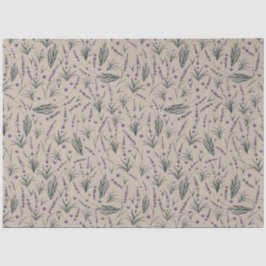 Lavender Botanical Pattern Tissue Paper Seidenpapier