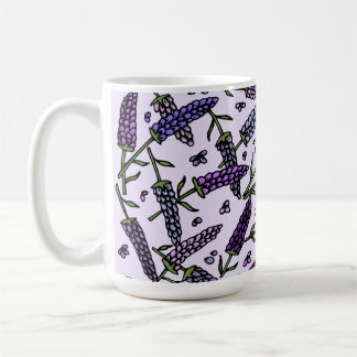 Lavender bouquet digital design kaffeetasse