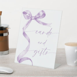 Lavender Bow Cards und Geschenke Sockelschild