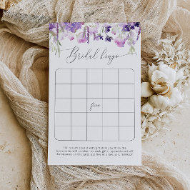 Lavender Brautparty Bingo
