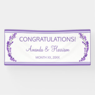 Lavender Breeze Floral Wedding Banner