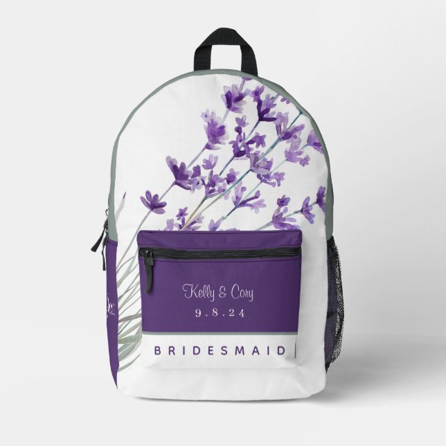 Lavender Bridesmaid Rucksack (Vorderseite)