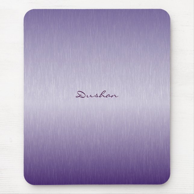 Lavender Brushed Metal Mouse Pad Mousepad (Vorne)